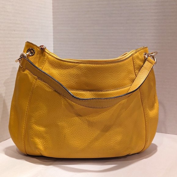 Michael Kors Canary Yellow Tussle Hobo Handbag - Picture 1 of 17